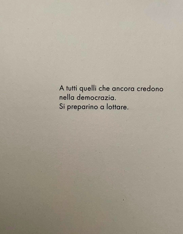 “To all those who still believe in democracy, get ready to fight..”

……..THE WORLD IS IN DANGER