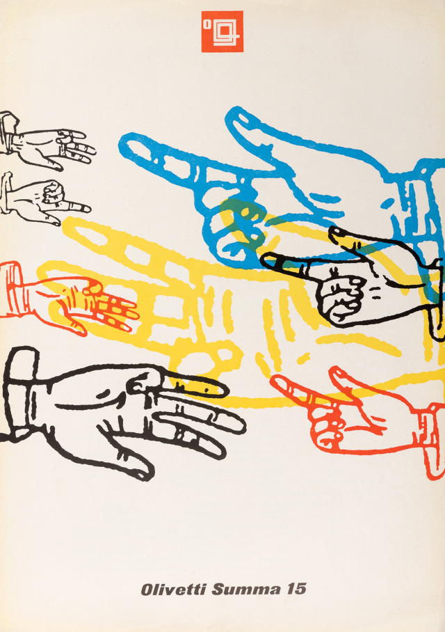 Giovanni Pintori, Olivetti Summa 15, (advertising announcement), Olivetti, Ivrea (TO), 1953-1957…