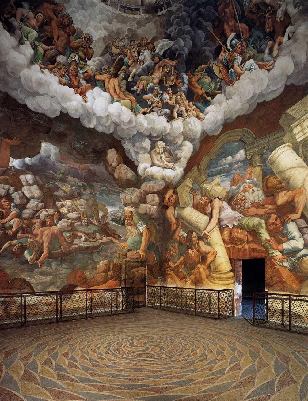 renaissance-art:
Giulio Romano c. 1532-1535 
Room of the…
