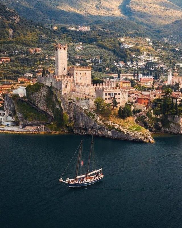 Scaliger Castle, Malcesine, Lake Garda, Italy