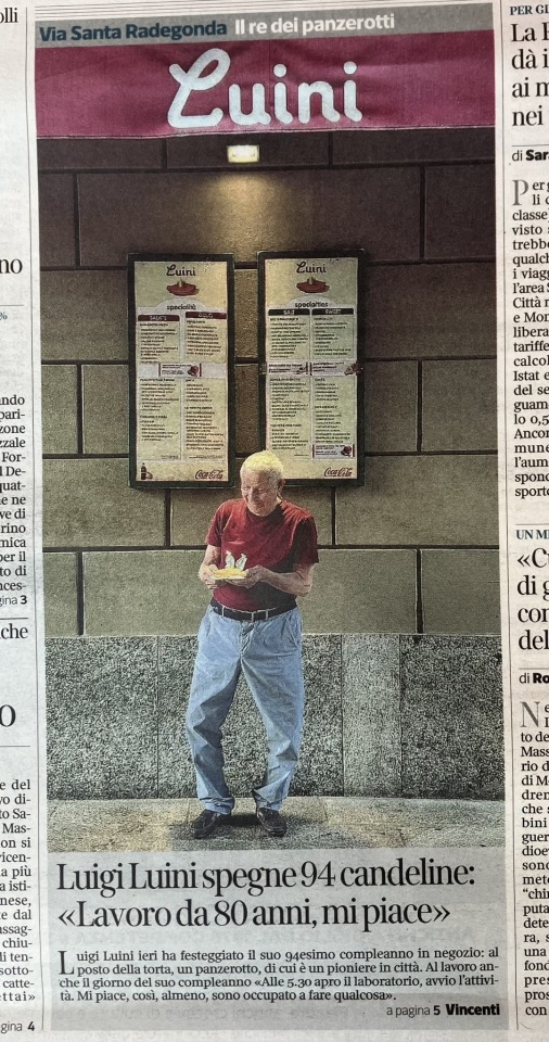 Grande Luigi, re dei panzerotti e sabotatore di tutte le mie diete, non mollare cazzo!!!!!