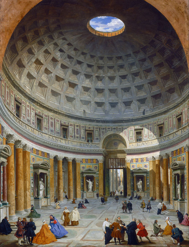 Giovanni Paolo Pannini – Interno del Pantheon, Roma