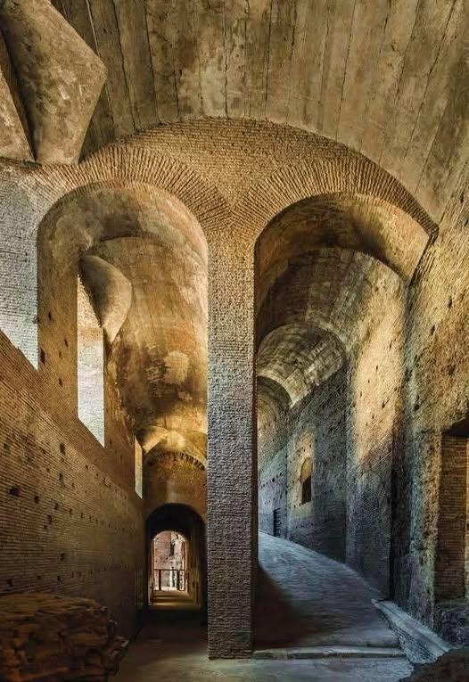 Domitian’s ramp, the monumental entrance to the imperial palaces.