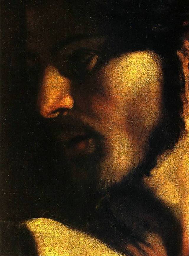 Caravaggio, Face Of Christ, 1600.