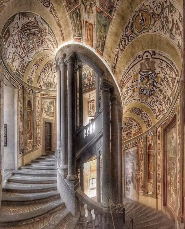 Royal Staircase, Palazzo Farnese, Caprarola, Italy