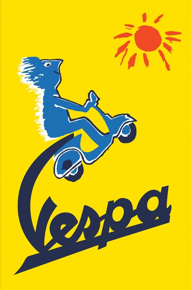 modernizor:vespa advertising poster
via www.homeandabode.com.au